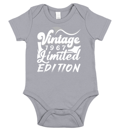 Vintage Limited Edition 1967 Birthday Short Sleeve Baby One-Piece