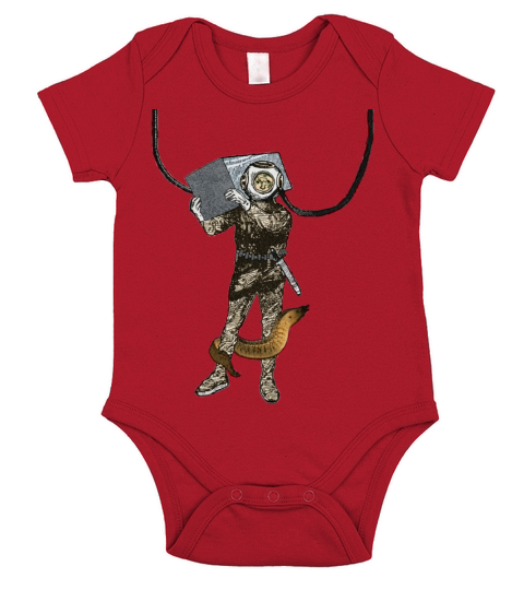 Vintage Salvage Helmet Diver with an Eel URM Short Sleeve Baby One-Piece