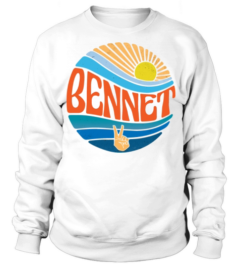 Bennet Shirt Vintage Sunset Bennet Groovy Tie Dye Sweatshirt Unisex