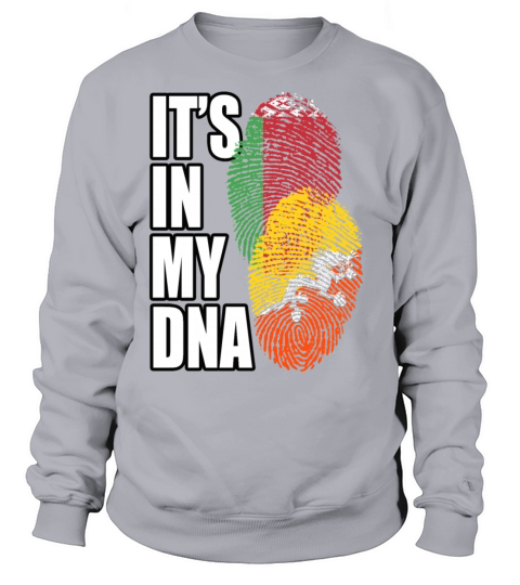 Bhutanese And Belarusian Mix Heritage DNA Flag Sweatshirt Unisex