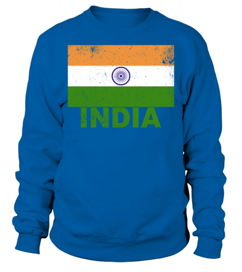 India Flag Vintage Indian Nationality Origin Trave Sweatshirt Unisex