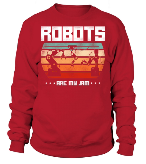 Robot Robotics Engineer Retro Sweatshirt Unisex
