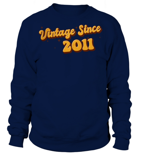 Vintage since 2011 12 Years Old - Groovy 12nd Sweatshirt Unisex