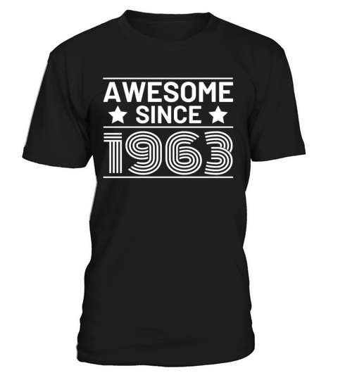 60th Birthday Vintage 1963 Retro Awesome T-Shirt Unisex