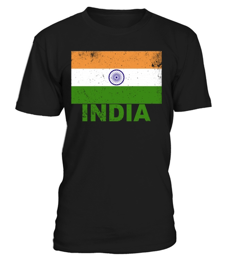 India Flag Vintage Indian Nationality Origin Trave T-Shirt Unisex