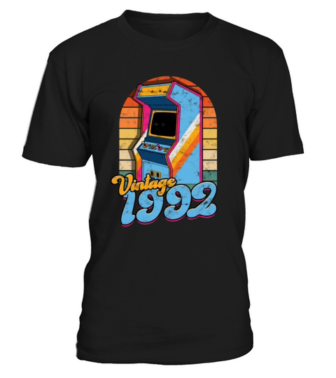 Vintage 1992 Retro Arcade Gamer Games Pinball T-Shirt Unisex