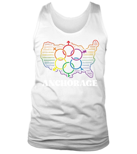 Anchorage Pride Flag Pride Month LGBTQ Flag LGBT C Tank Top Unisex