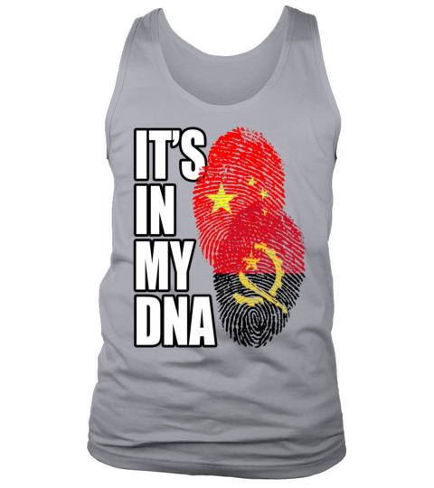Angolan And Chinese Mix Heritage DNA Flag Tank Top Unisex
