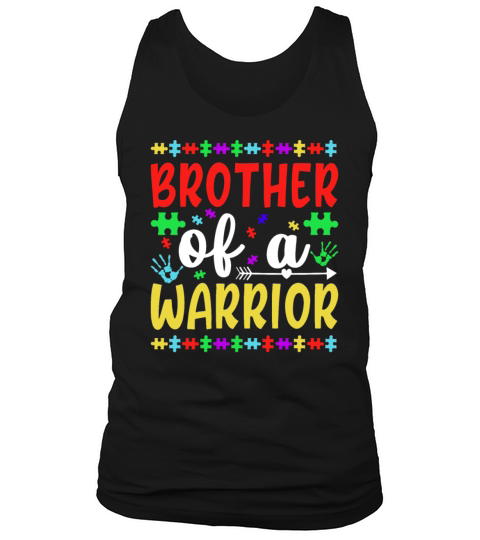 Autism Awareness Outfit Brother Of A Autism Warrio Tank Top Unisex