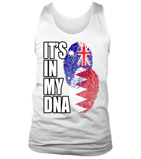 Bahraini And Australian Mix Heritage DNA Flag Tank Top Unisex