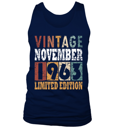 Birth Month november 1963 Vintage Tank Top Unisex