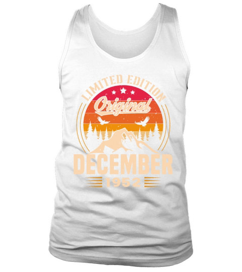 Birthday Gift December 1952 Vintage Retro Tank Top Unisex
