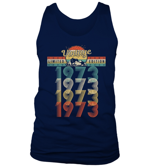 Birthday Vintage 1973 Vintage Year of Year 1973 Tank Top Unisex