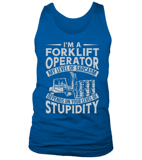Certified Forklift Truck Operator Tank Top Unisex