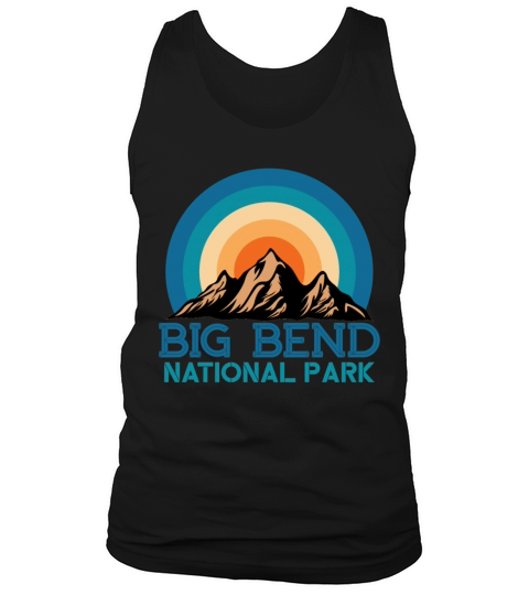 Cool Vintage Retro Big Bend National Park Mountain Tank Top Unisex