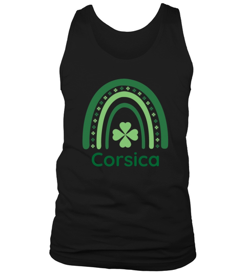 Corsica Clover Charm Boho Rainbow Tank Top Unisex