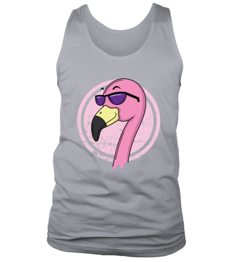 Flamingo with sunglasses Tank Top Unisex