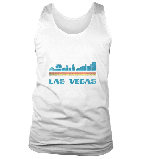Las Vegas T-Shirt City Skyline Retro Cityscape 70s Tank Top Unisex