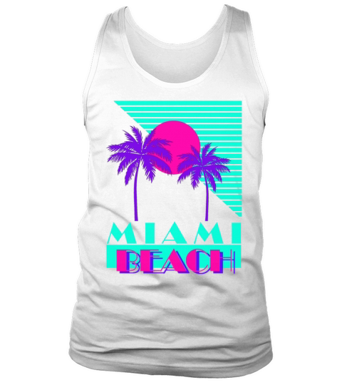 Miami Beach 80s Retro Tank Top Unisex