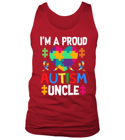 Proud Uncle Autism Awareness Family Matching Tank Top Unisex