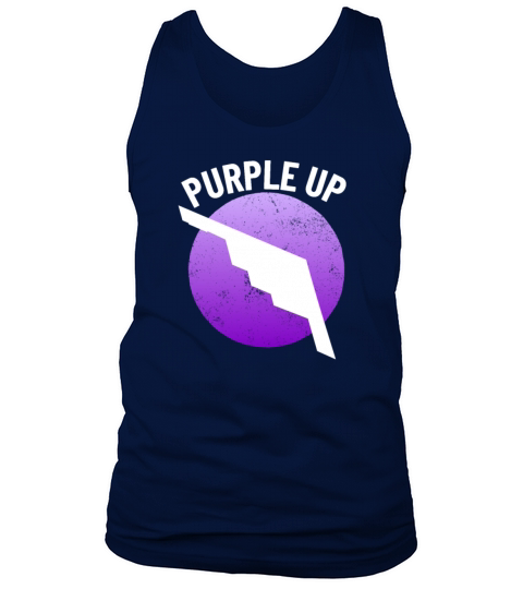 Purple Up B2 Stealth Bomber Military Kids Boys B-2 Tank Top Unisex