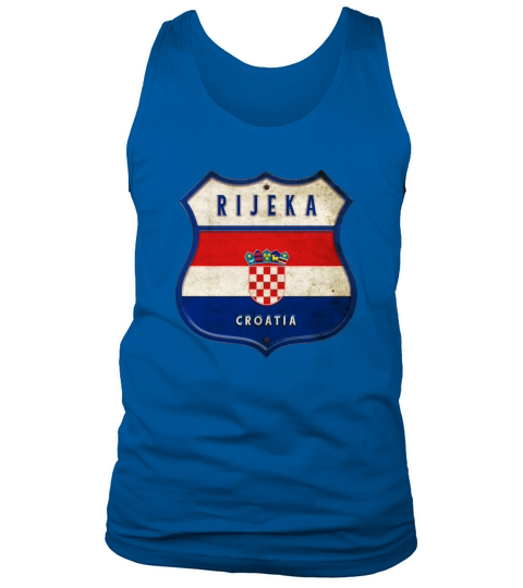 Rijeka Croatia flag coat of arms design Tank Top Unisex