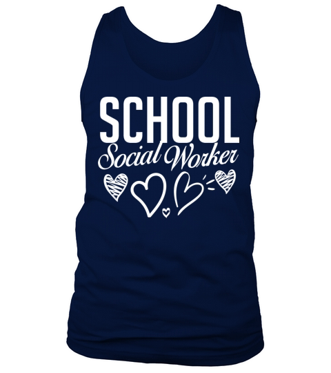 School Social Worker Quotes Appreciation Office Tank Top Unisex