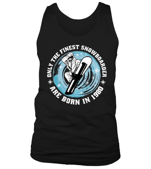 Snowboarder Vintage 1980 Birthday Snowboarding Tank Top Unisex