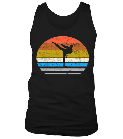 Taekwondo Fighter - Retro Style Silhouette Tank Top Unisex
