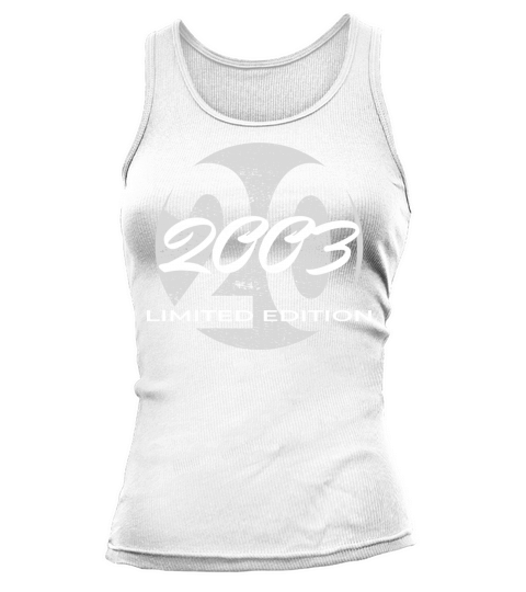 20th birthday men women 20 years 2003 vintage Tank top Woman