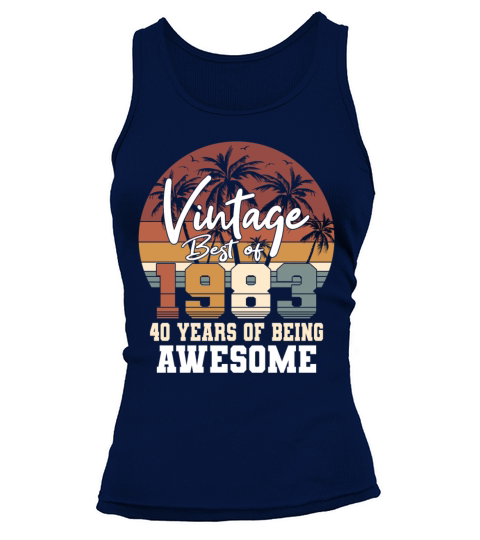 40th birthday vintage 1983 best of 1983 Tank top Woman