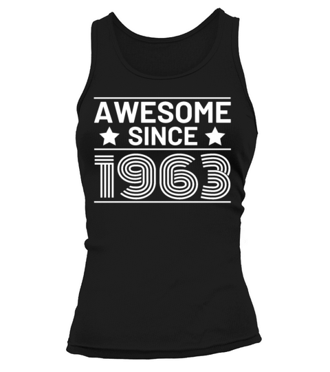 60th Birthday Vintage 1963 Retro Awesome Tank top Woman