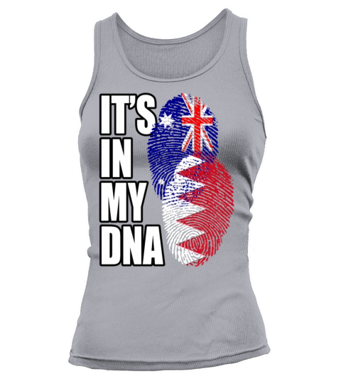 Bahraini And Australian Mix Heritage DNA Flag Tank top Woman