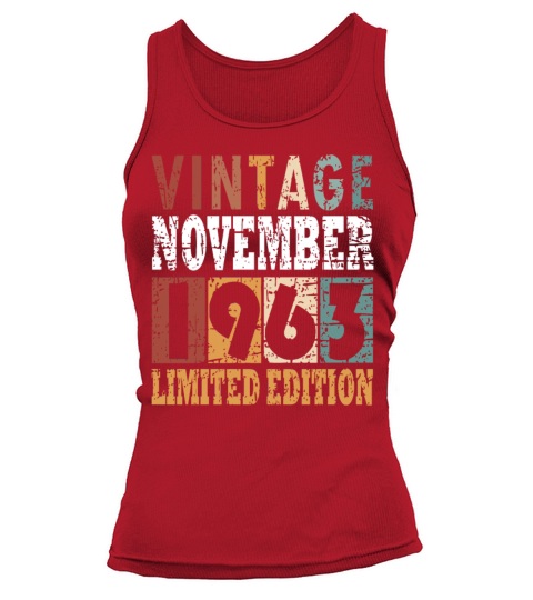 Birth Month november 1963 Vintage Tank top Woman