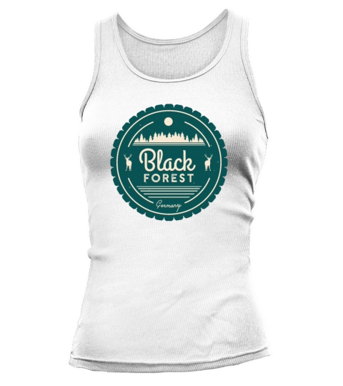 Black Forest Germany Vintage Forest Deer Tank top Woman