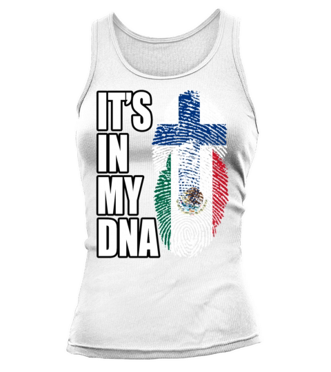Finland And Mexican Mix Heritage DNA Flag Tank top Woman