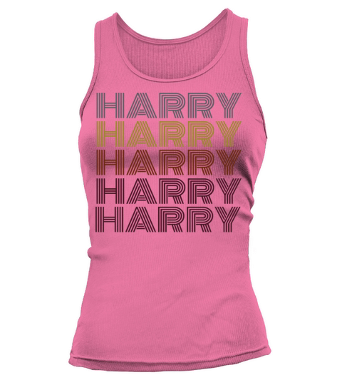 Graphic 365 First Name Harry Retro Pattern Vintage Tank top Woman