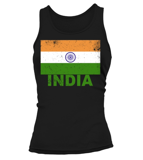 India Flag Vintage Indian Nationality Origin Trave Tank top Woman