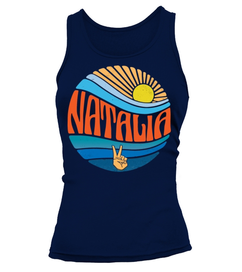 Natalia Shirt Vintage Sunset Natalia Groovy Tie Tank top Woman
