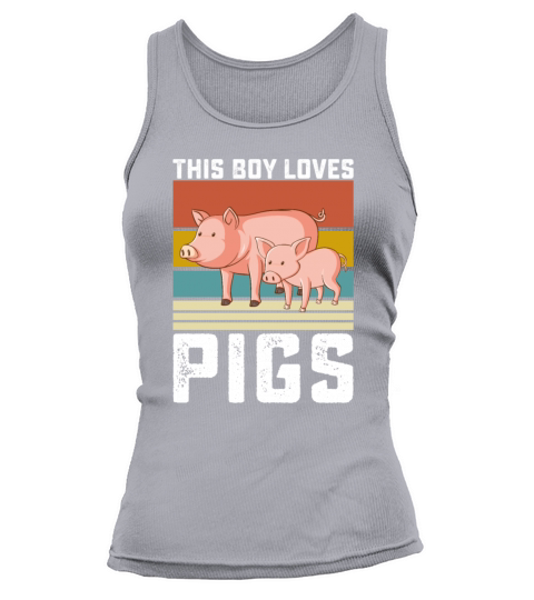 This Boy Loves Pigs Tank top Woman
