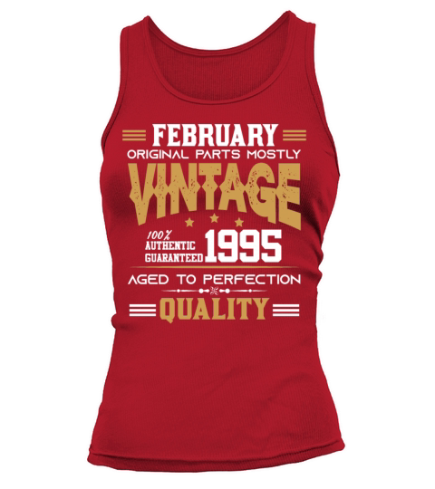 Vintage Aged To Perfection February 1995 Tank top Woman