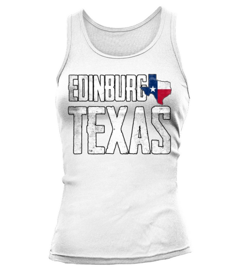 Vintage Edinburg Texas Flag Tank top Woman