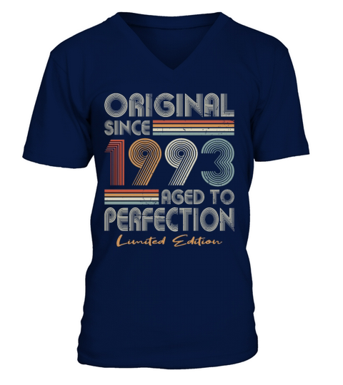 30th birthday vintage 1993 original since 1993 V-Neck T-shirt