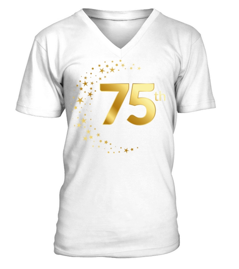Anniversary Birthday day of honor gift Legends 75 V-Neck T-shirt