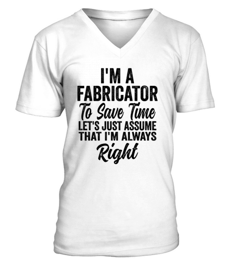Funny Fabricator V-Neck T-shirt