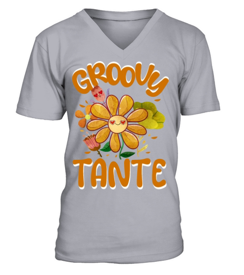 Groovy Tante Family Matching Vintage Family V-Neck T-shirt