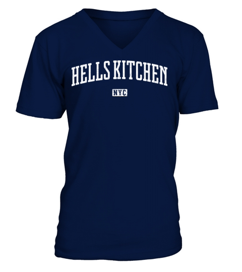 Hells Kitchen New York City Vintage V-Neck T-shirt
