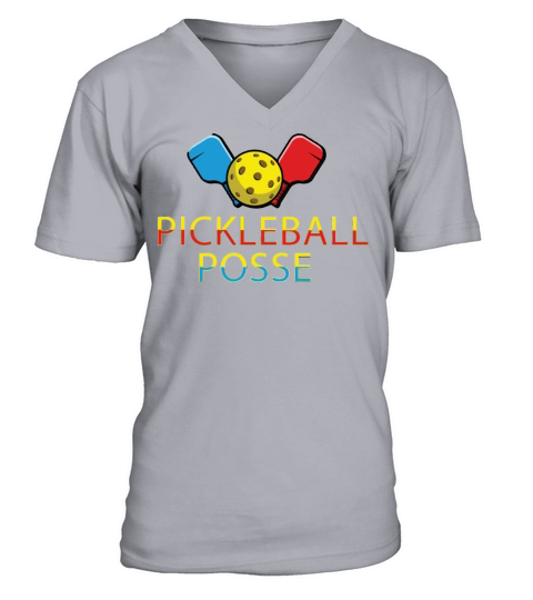pickleball posse funny pickleball quote V-Neck T-shirt