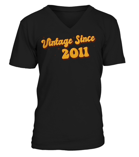 Vintage since 2011 12 Years Old - Groovy 12nd V-Neck T-shirt