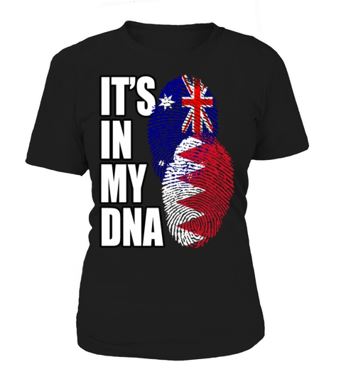 Bahraini And Australian Mix Heritage DNA Flag Women's T-Shirt
